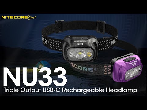 Nitecore NU33 700 Lumen Rechargeable Headlamp and 15 Year Anniversary Special Edition