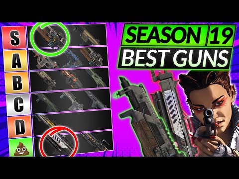 NEW SEASON 19 WEAPONS TIER LIST - BEST and WORST GUNS - Apex Legends Guide