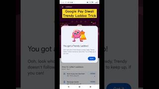 Google Pay Diwali Rare Trendy Laddoo Trick  #2024 #gpay #shorts