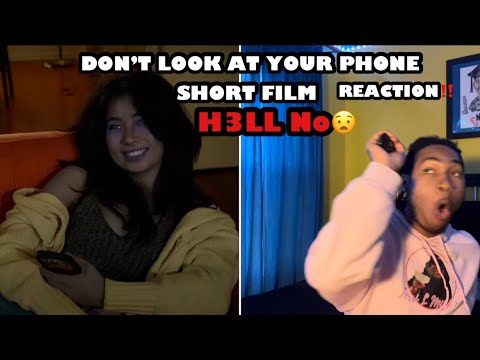 DON’T LOOK AT YOUR PHONE | SHORT HORROR FILM - (REACTION!) #horrorshorts #horror #scary