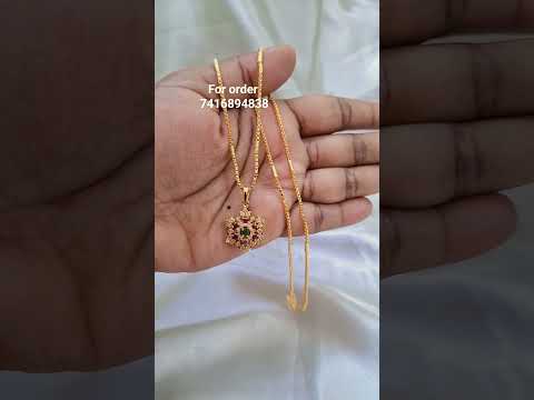 #TrendingCollections watsapp7416894838 #chains #chainwithpendant #onegramgoldjewelry #chains #viral