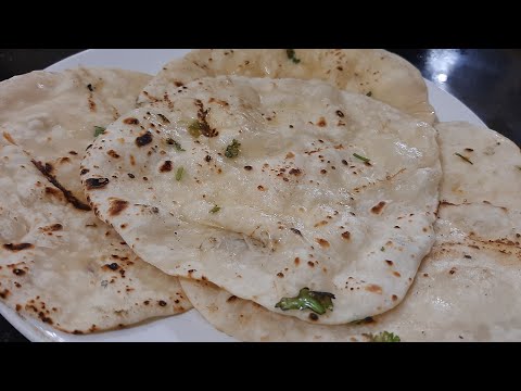 Garlic Naan || Soft Garlic Naan without yeast / without tandoor || Garlic Naan Restaurant style