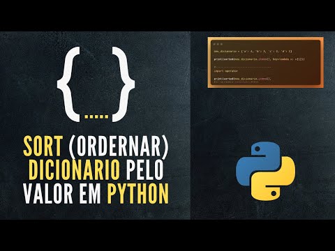 Tutorial Python | Como ordenar (Sort) um dicionário pelo valor (Value) em Python