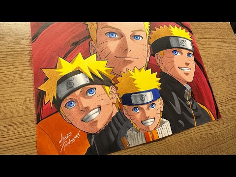 Drawing NARUTO UZUMAKI 4 Phases