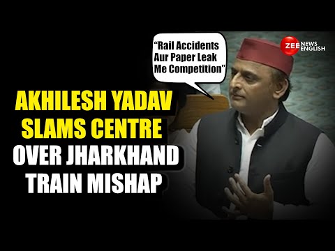 Parliament Monsoon Session | SP Chief Akhilesh Yadav Slams Centre Over Jharkhand Train Tragedy