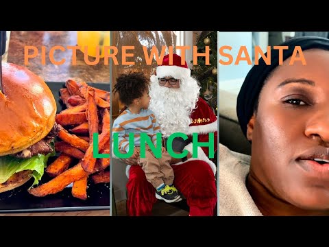 My weekly/day Vlog | lunch|Picture with Santa|relax and watch movies.