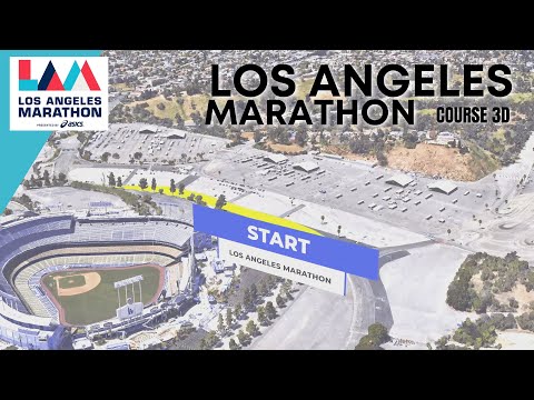 Los Angeles Marathon 2024 - Course/Route - Live - Half - Marathon / 10km