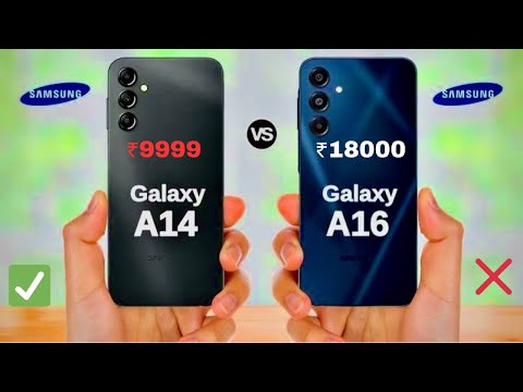 Galaxy A14 ₹9,999 VS Samsang A16 ₹18,000 Unboxing #smartphone #samsungunboxing @TechBurner