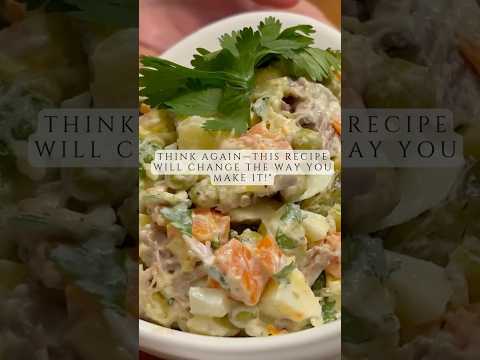 Russian Salad Quick Recipe | Cалат Оливье #salad #recipe #delicious #cooking #shorts #youtubeshorts