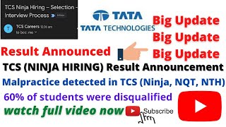 TCS Ninja Result  / TCS Ninja Hiring 2022 / TCS Ninja Interview / B.Tech Student career Guide #Job