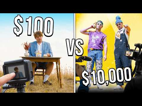 $100 VS $10,000 MUSIC VIDEOS!