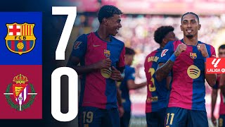 FC BARCELONA 7 vs 0 VALLADOLID | LA LIGA 2024/25 MD04