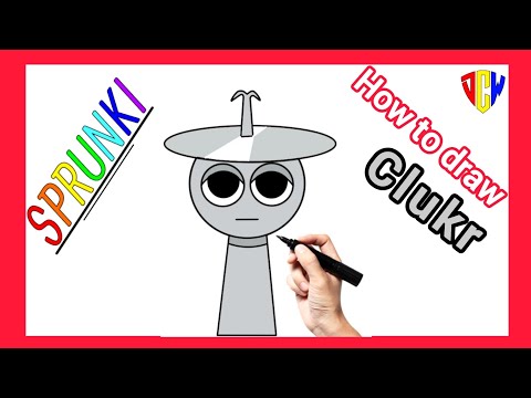 How to draw Clukr from Incredibox Sprunki | Easy step by step tutorial | @digitalcreativeworld123