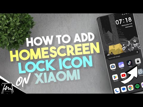 How to add  Homescreen Lock Icon on Xiaomi phones