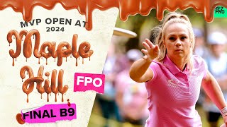 2024 MVP Open | FPO FINALB9 | Tattar, Gannon, Scoggins, Hansen | Jomez Disc Golf