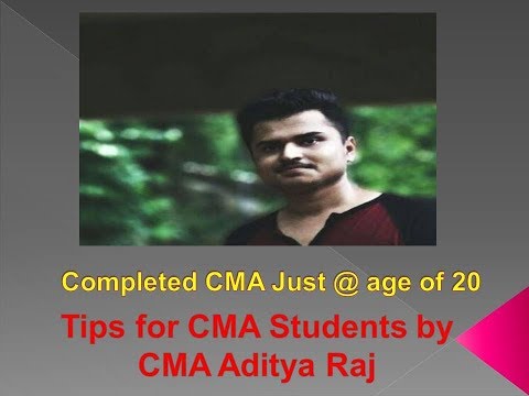 Completed CMA just @ age of 20 | CMA Aditya Raj