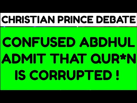 Debate_All*h the one created jesus!_christian prince