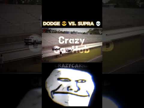 Troll Face 😈 | Dodge 😎 Vs. Supra 💀 - Crazycrhb | #shorts #supra #race