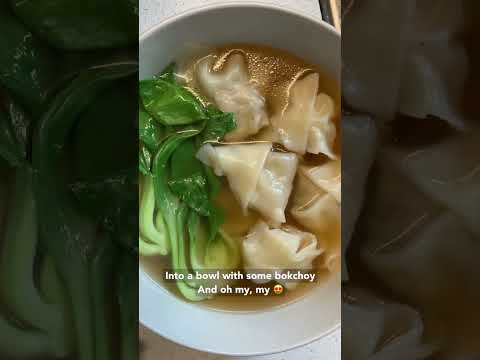 My juicy wontons soup recipe 🥟💦