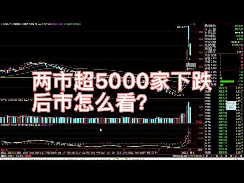 上证指数放量回踩5日线，两市超5000家个股下跌，后市怎么看？