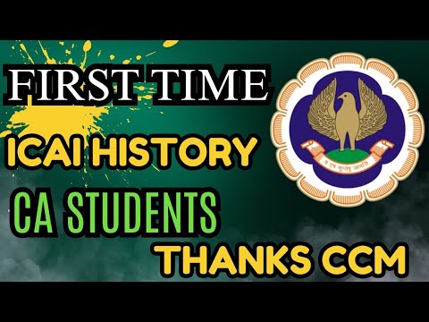 |First Time In ICAI History| ICAI For Students| THANKS CCM|