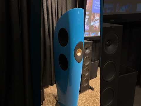 KEF Blades in a beautiful blue at Audio Advice Live 2024! @KEFAmerica