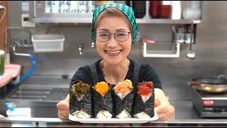 1日1000個売るおにぎり屋 ぼんごに密着 - Japanese Street Food Onigiri - Grandma’s Rice Ball Restaurant - 주먹밥 饭团