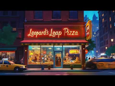 Leopard Family Opens Pizza Shop in NYC! #kidsshorts #kidsvideo #leopards #AI