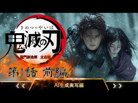 【鬼滅の刃】竈門炭治郎・立志編 1話前編 AI生成実写化にチャレンジしてみた!!