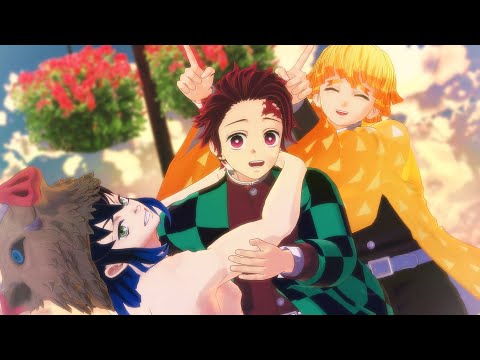 【Demon Slayer MMD】Suki Suki Zecchou Shou【Inosuke🐗Tanjiro🎴Zenitsu⚡】