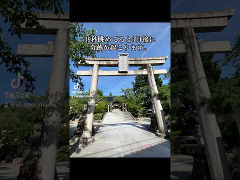 ⛩️39秒眺めてると3日後に奇跡が起こります。