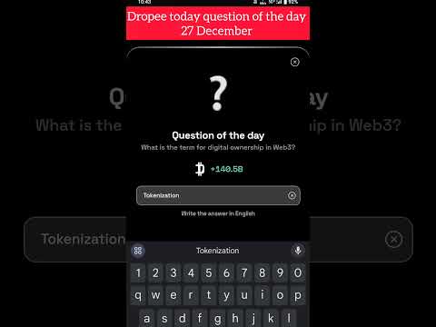 DROPEE 27 DECEMBER QUESTION OF THE DAY