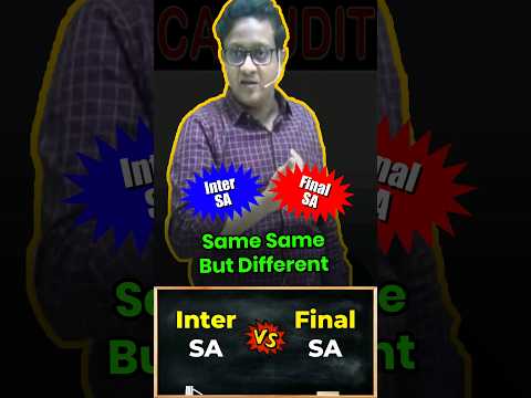 CA Inter vs CA Final | Siddharth Agarwal Audit