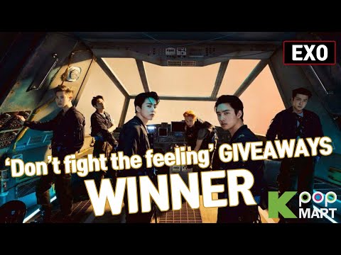 EXO DON'T FIGHT THE FEELING Unboxing | Giveaway WINNER 엑소 언박싱 무료나눔 | KPOPMART