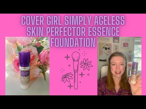 Cover Girl Simply Ageless Skin Perfector Essence Foundation Review #makeup #covergirl #review