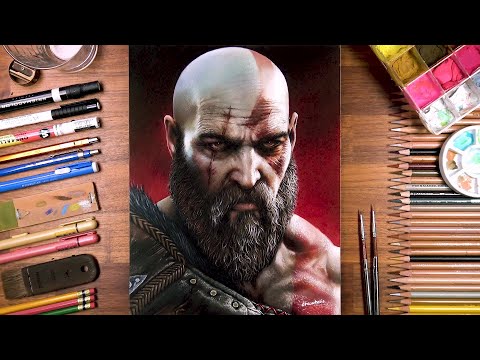 Drawing Kratos - God of War Ragnarok | drawholic