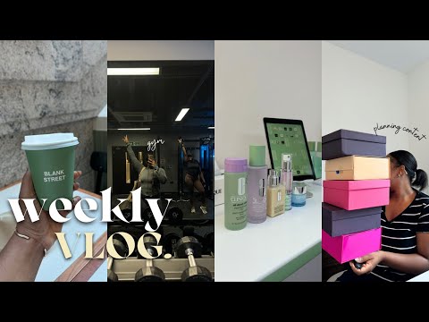 WEEKLY VLOG| Skin consultation with Clinique, Planning my content, Gym, New PR & more