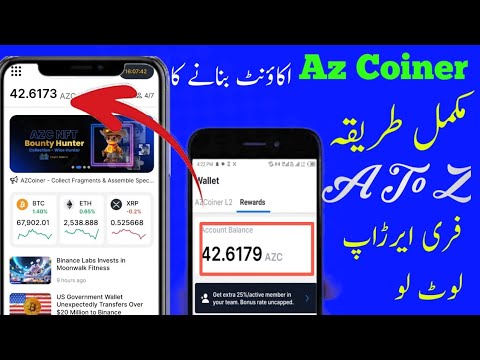 AZCOINER Free Mining App Full Details !! AZCOINER Mining App Real Or Fake ?