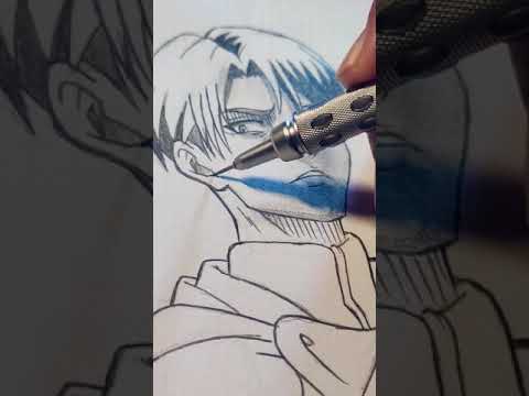 Drawing Levi Ackerman #shorts - [ATTACK ON TITAN FINAL SEASON]