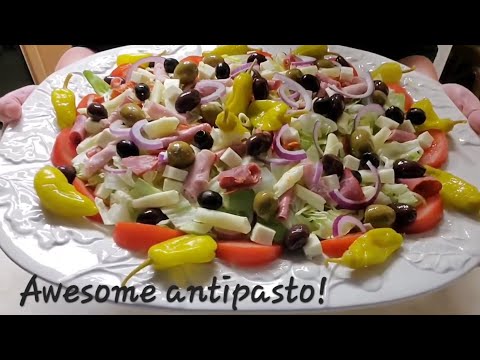 7-15-22  Antipasto salad and homemade dressing for the summer!