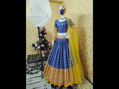 LUNCHING NEW ĐĚSIGNER PRINTED LEHENGA CHOLI NEW 5 COLOURS