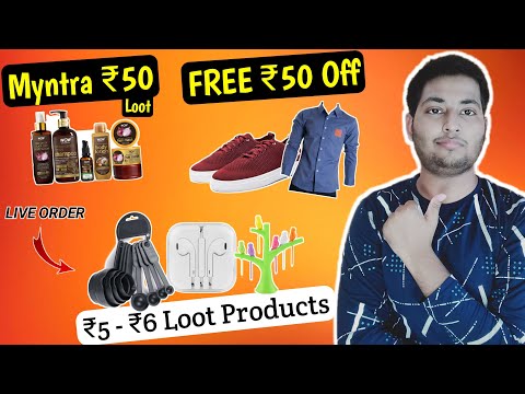 🔥Biggest Shopping Loot | under ₹5 shopping | myntra ₹50 free shopping | free online shopping 2022