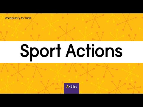 Vocabulary for Kids l Sport Actions