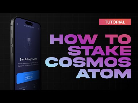 How to stake Cosmos ATOM / Cosmos Staking