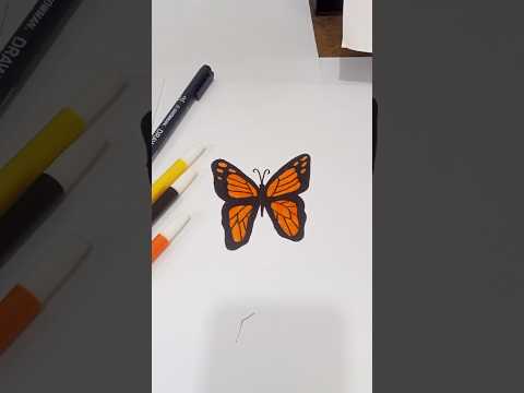 Drawing Butterfly 🦋 #art #artwork #howtodraw #easydrawing