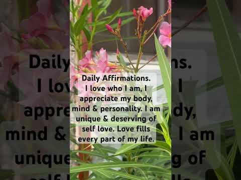 Daily Affirmations.   #affirmations #daily #dailyhabbit #routien #manifestation