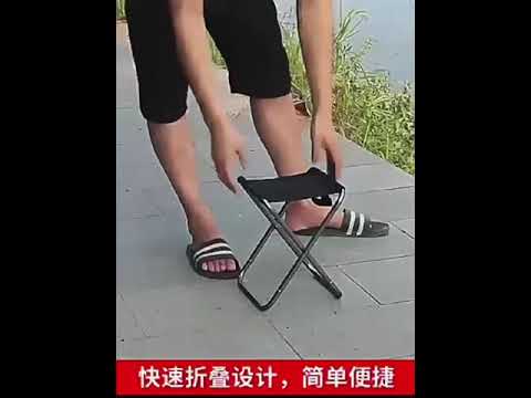 Imported Foldable Metal UltraLight Chair with Pouch