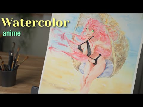 Creating a Painting from this Swing Chair! 🌴 [Summer Breeze]