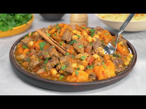 Moroccan LAMB, COUSCOUS & CHICKPEA STEW! Delicious Family Dinner! Recipe by Always Yummy!