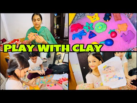 Clay Se Banaya Bacho Ne Interesting 🤔 Chize | Aayat Ne kiya School Main Ganpati Ki Drawing ✍️